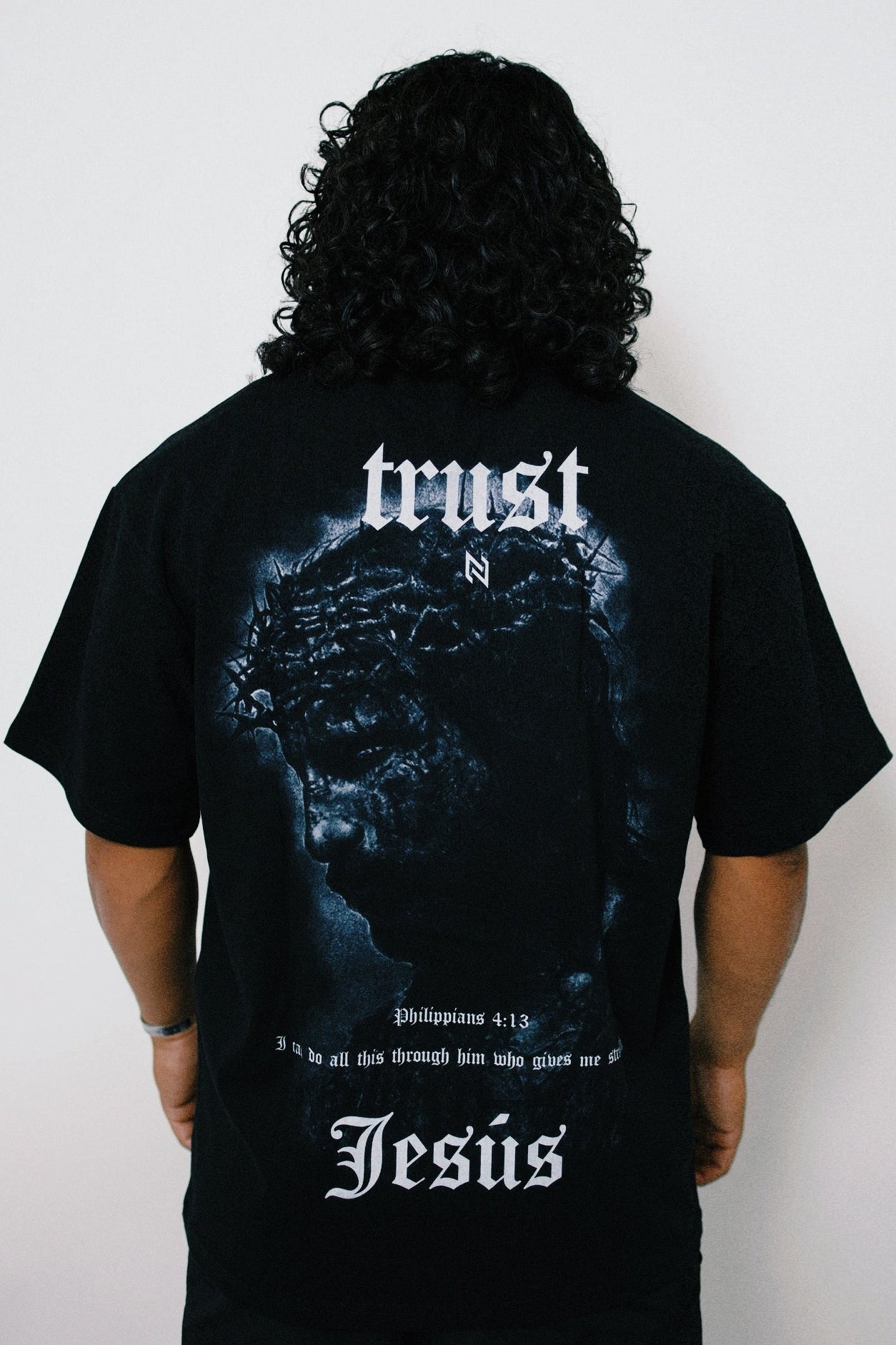 “TRUST JESUS” OVERSIZED TEE