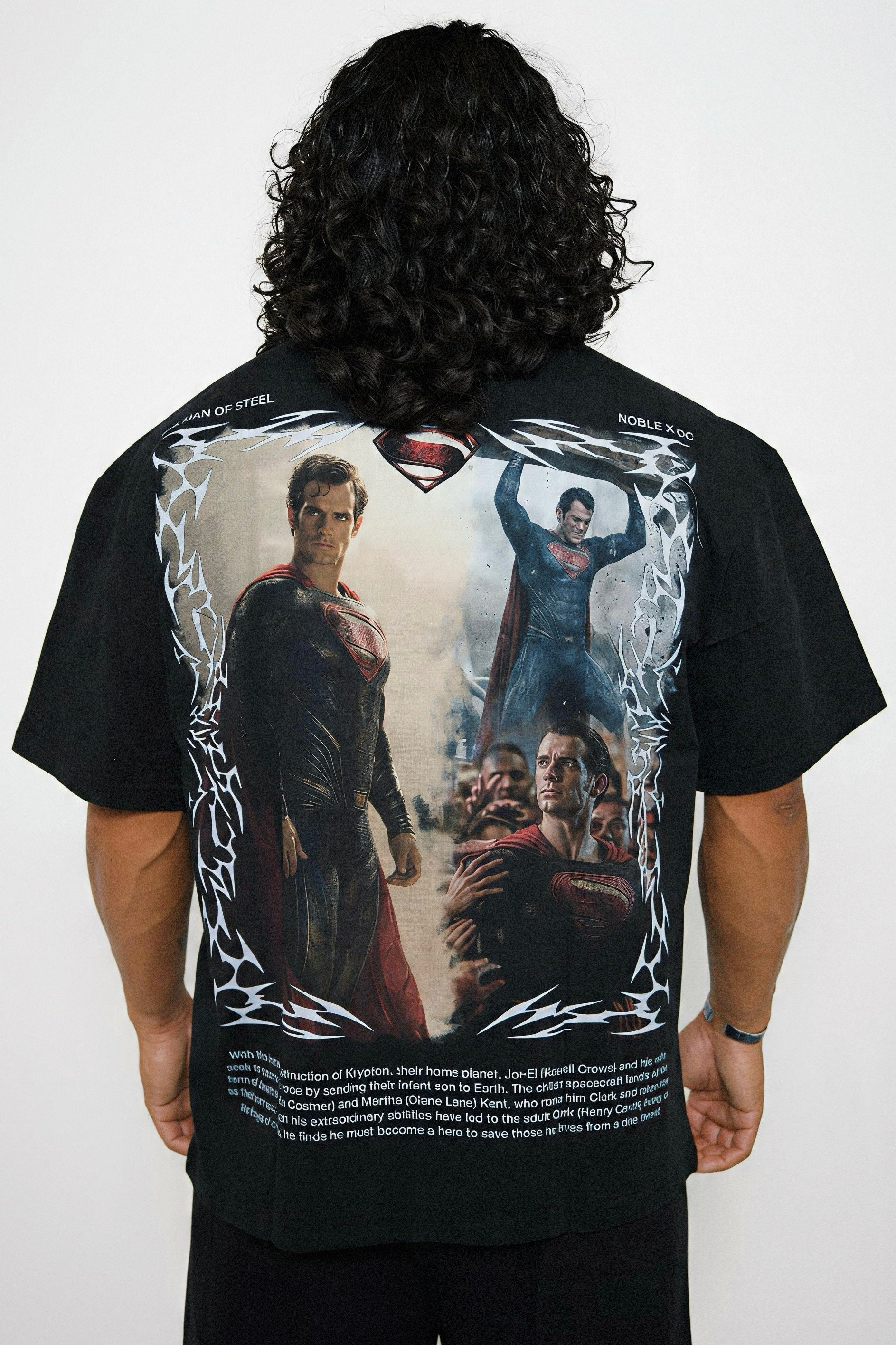 MAN OF STEEL OVERSIZED TEE