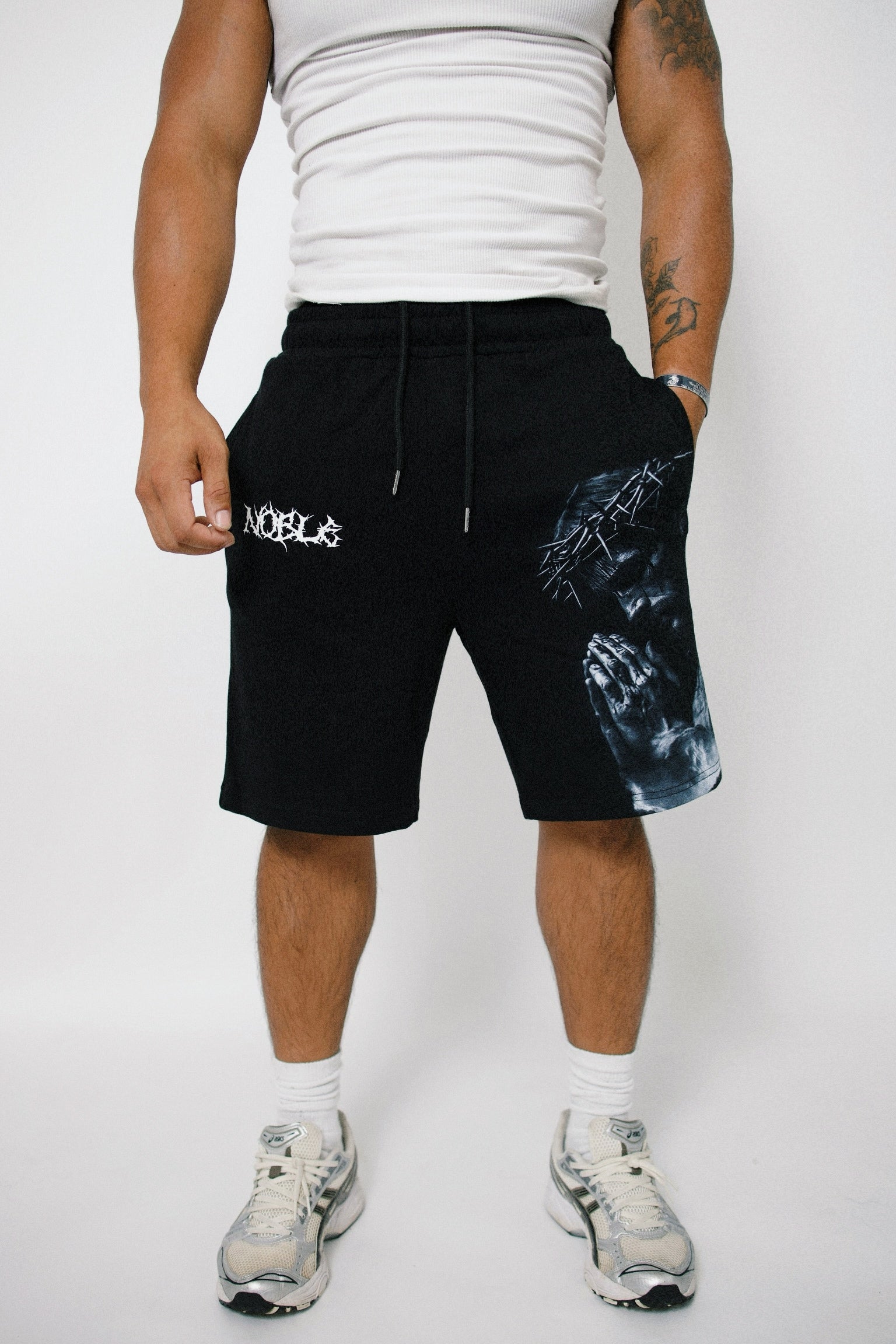 HAVE FAITH BAGGY SWEATSHORTS
