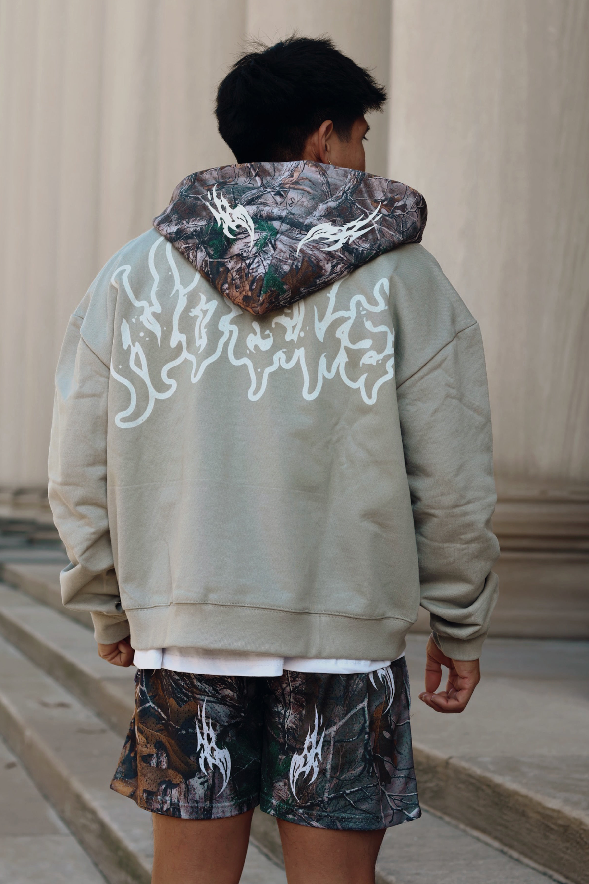 “CAMO V1” ZIP UP SAGE