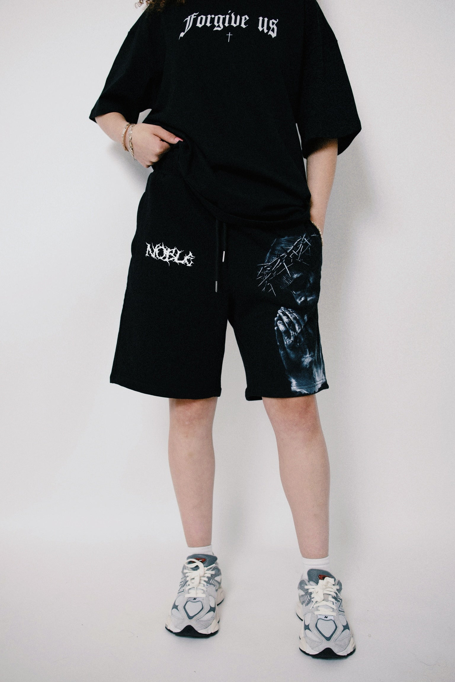HAVE FAITH BAGGY SWEATSHORTS