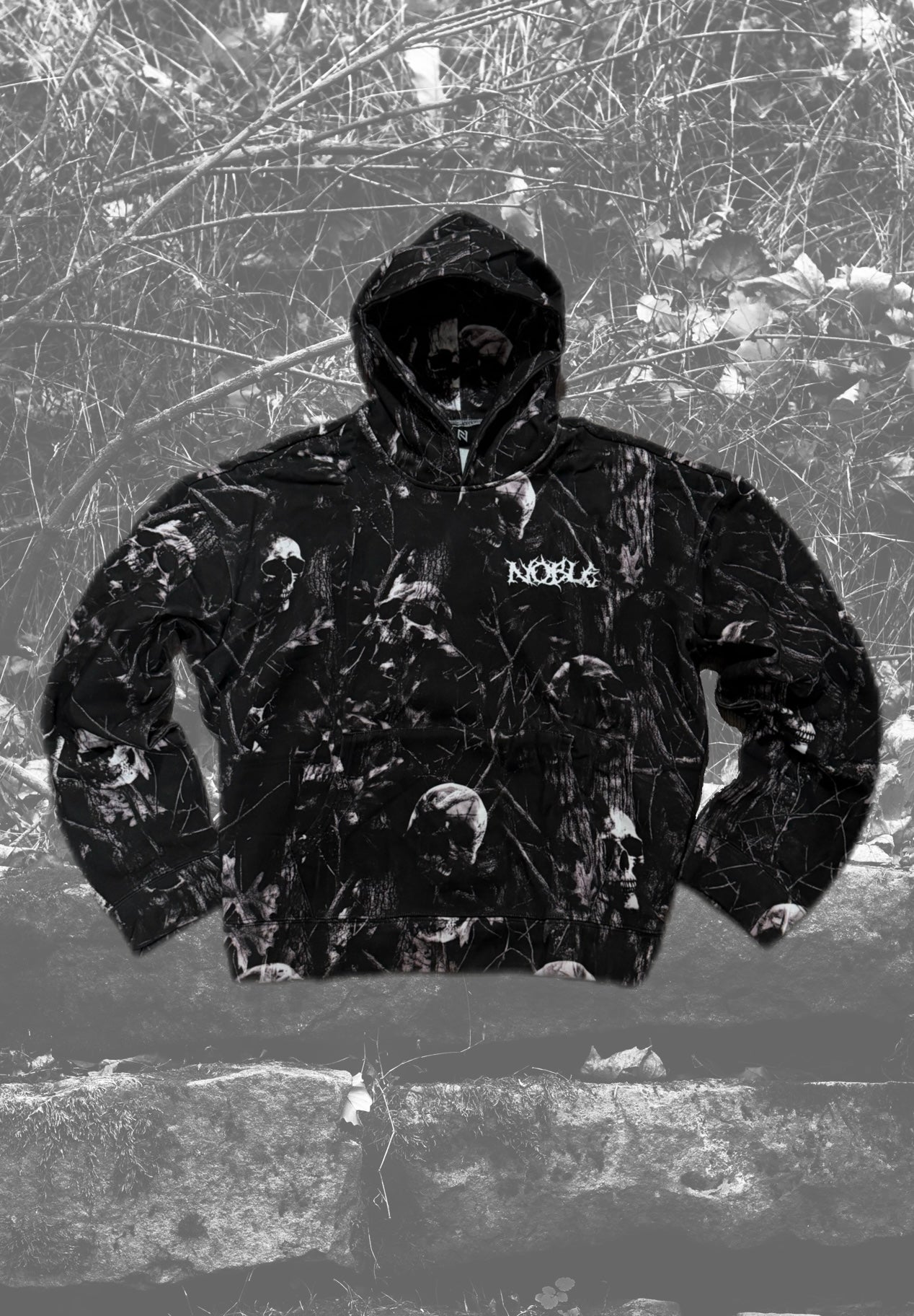 SKULL CAMO HOODIE | ONXY