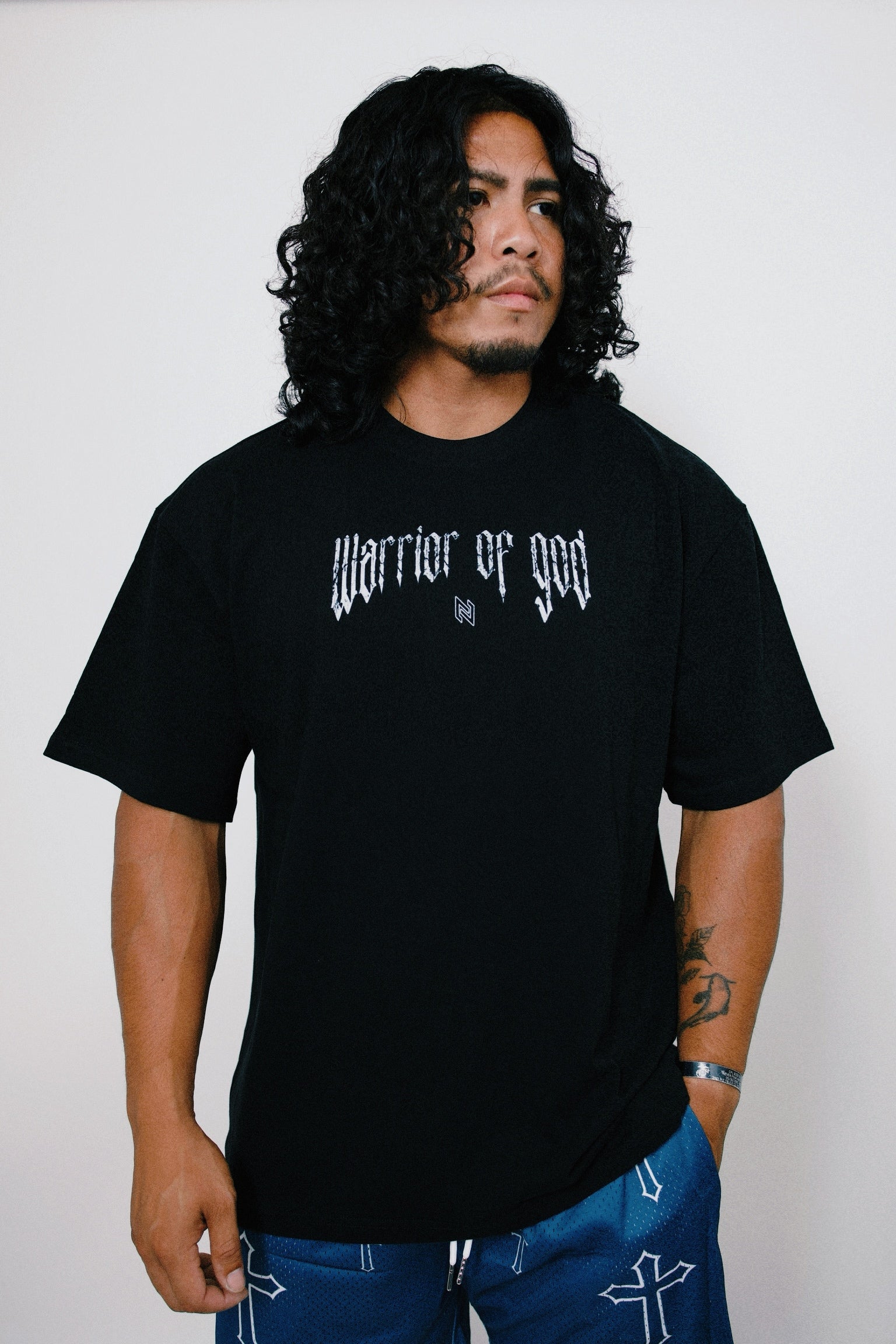 “WARRIOR OF GOD” OVERSIZED TEE
