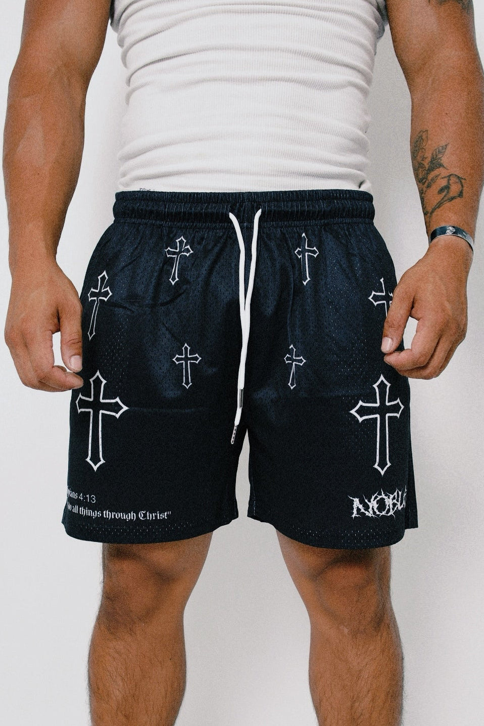 4:13 CROSS 6IN MESH SHORT (BLACK)