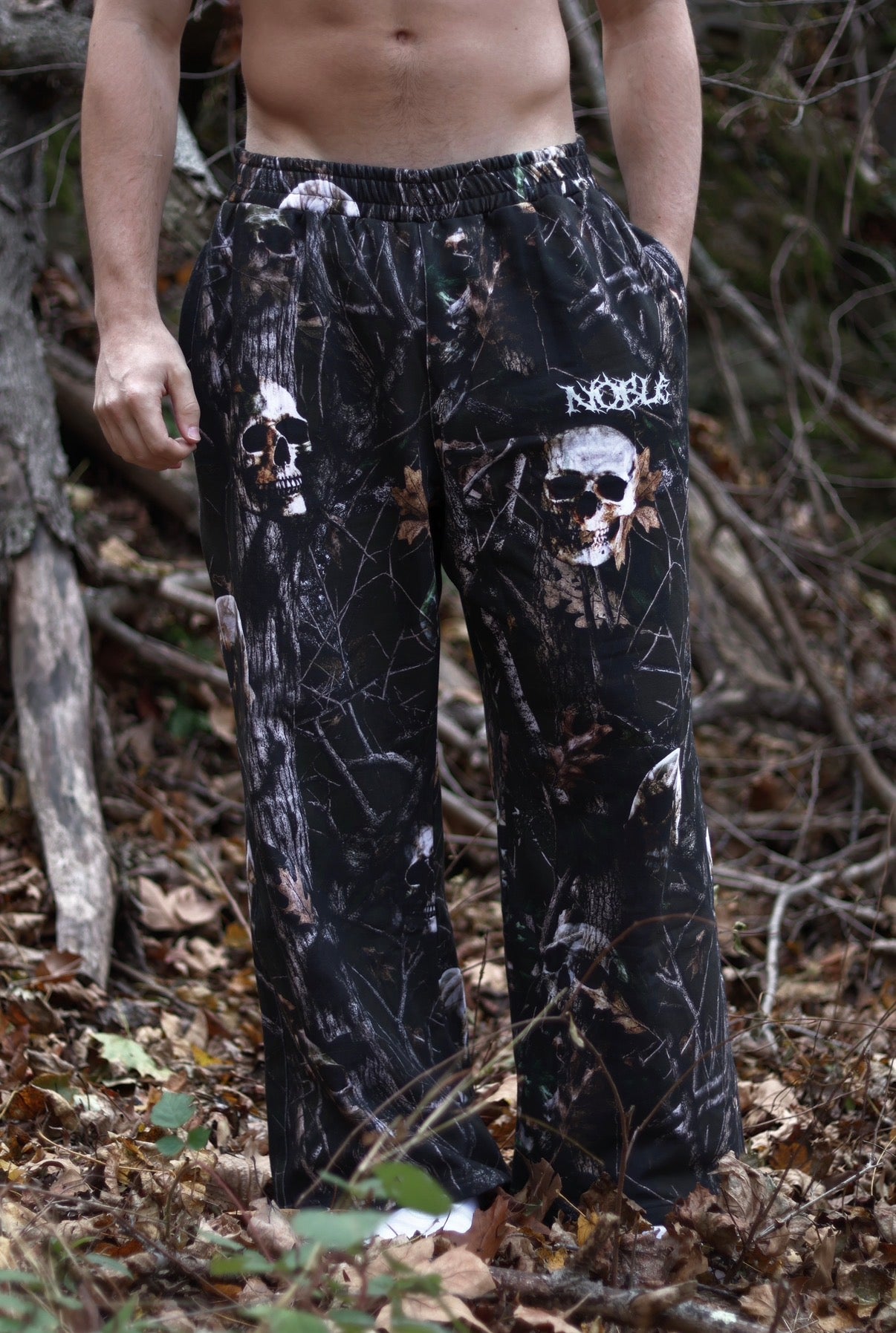 SKULL CAMO SWEATS | DARK OLIVE