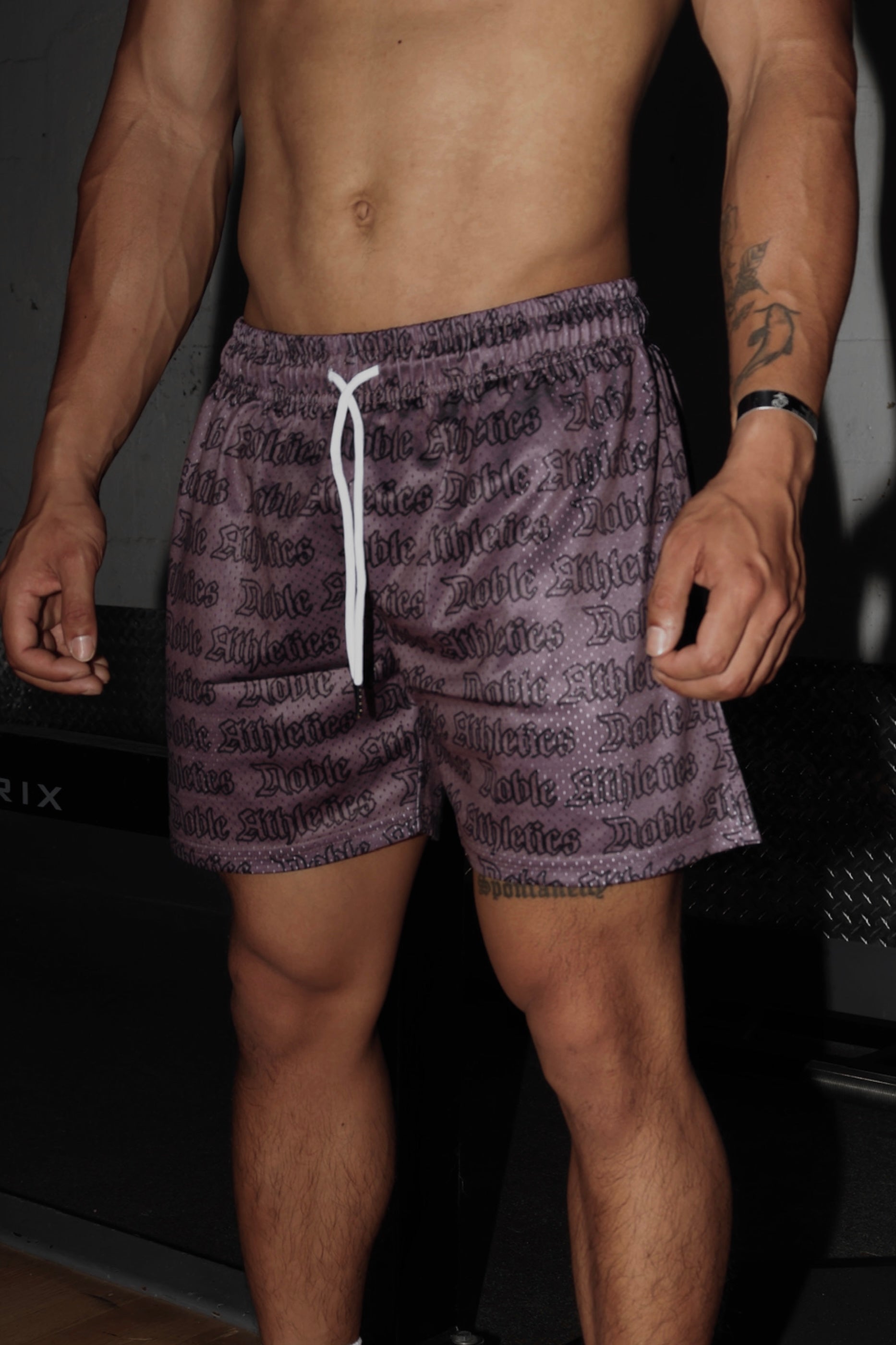 “CORE” MESH SHORTS - DARK GREY/BLACK