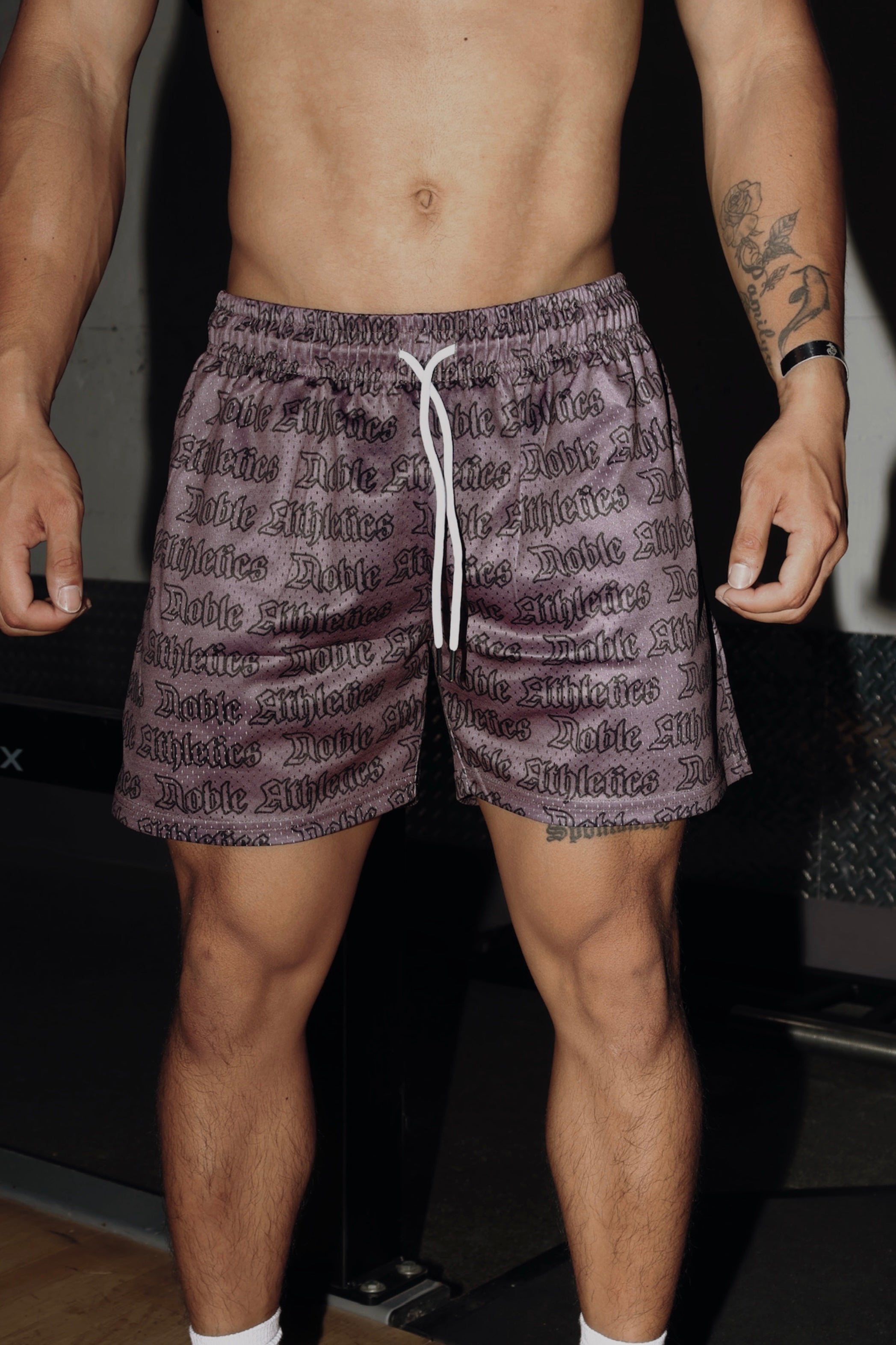 “CORE” MESH SHORTS - DARK GREY/BLACK
