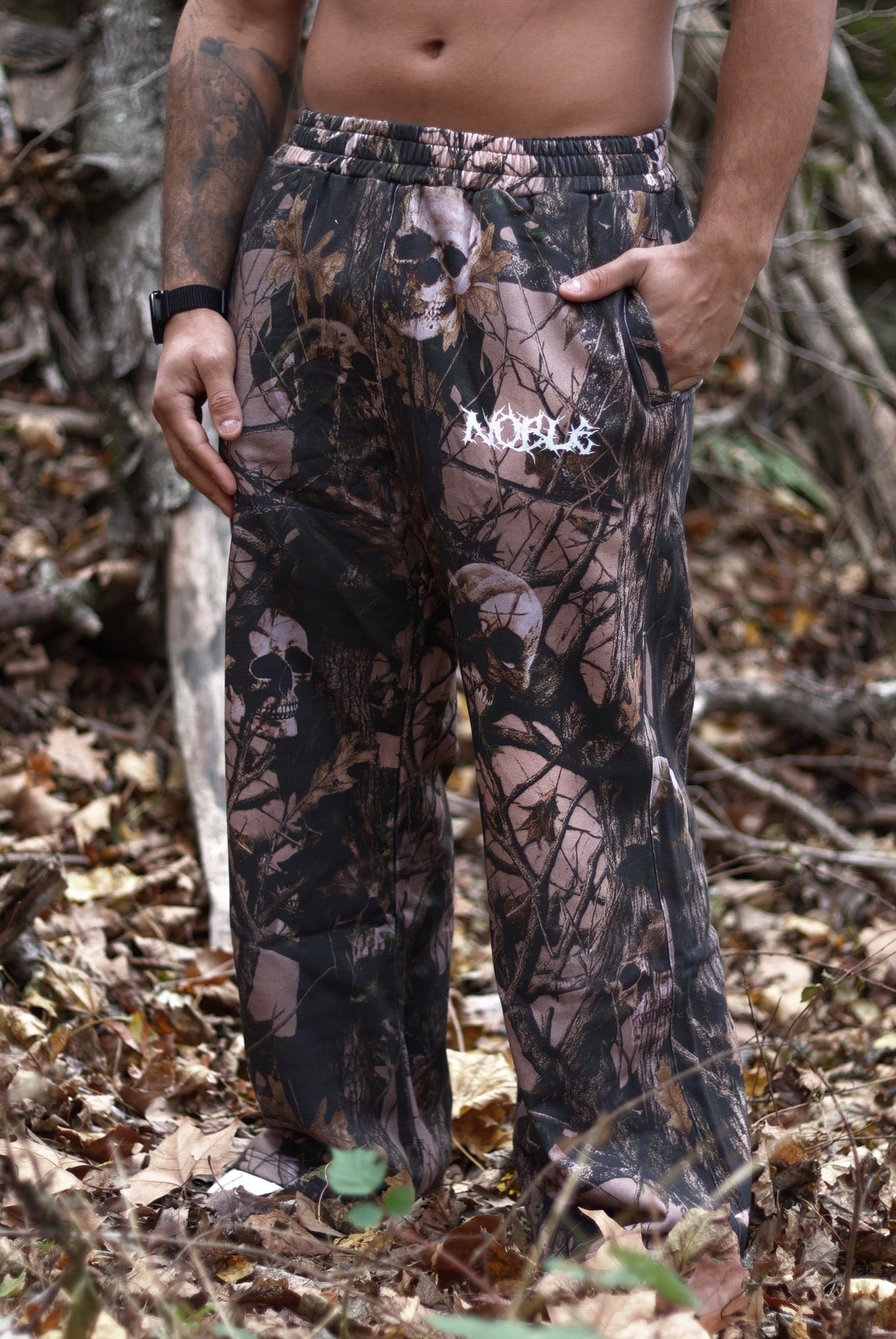 SKULL CAMO SWEATS | TAN
