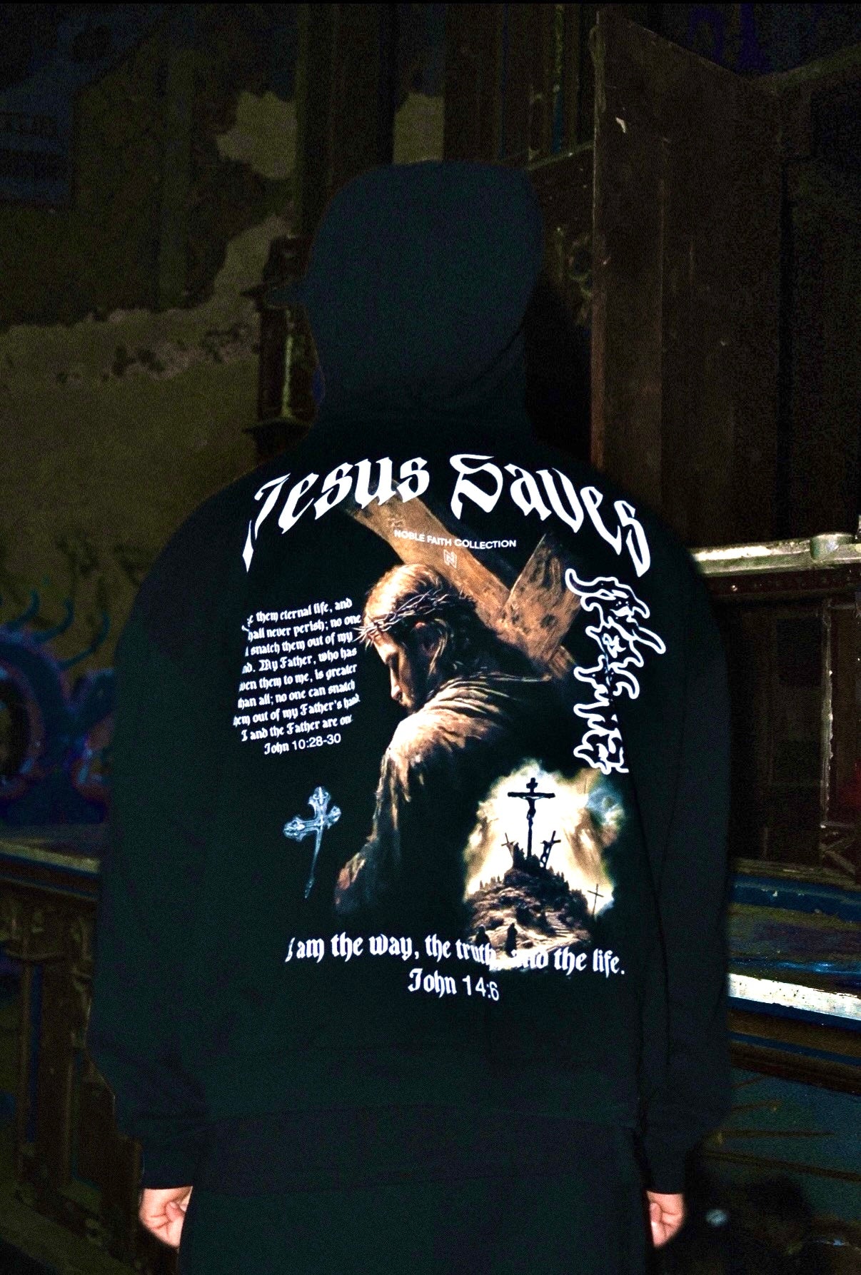 JESUS SAVES HOODIE - noble