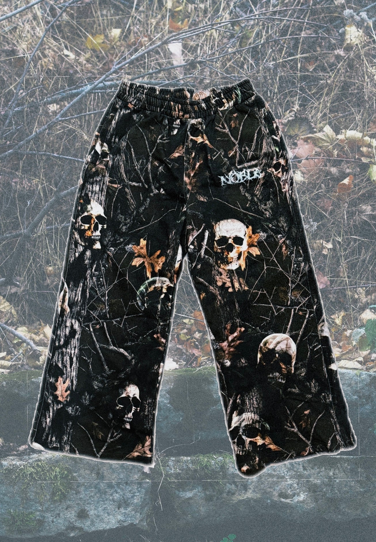 SKULL CAMO SWEATS | DARK OLIVE - noble
