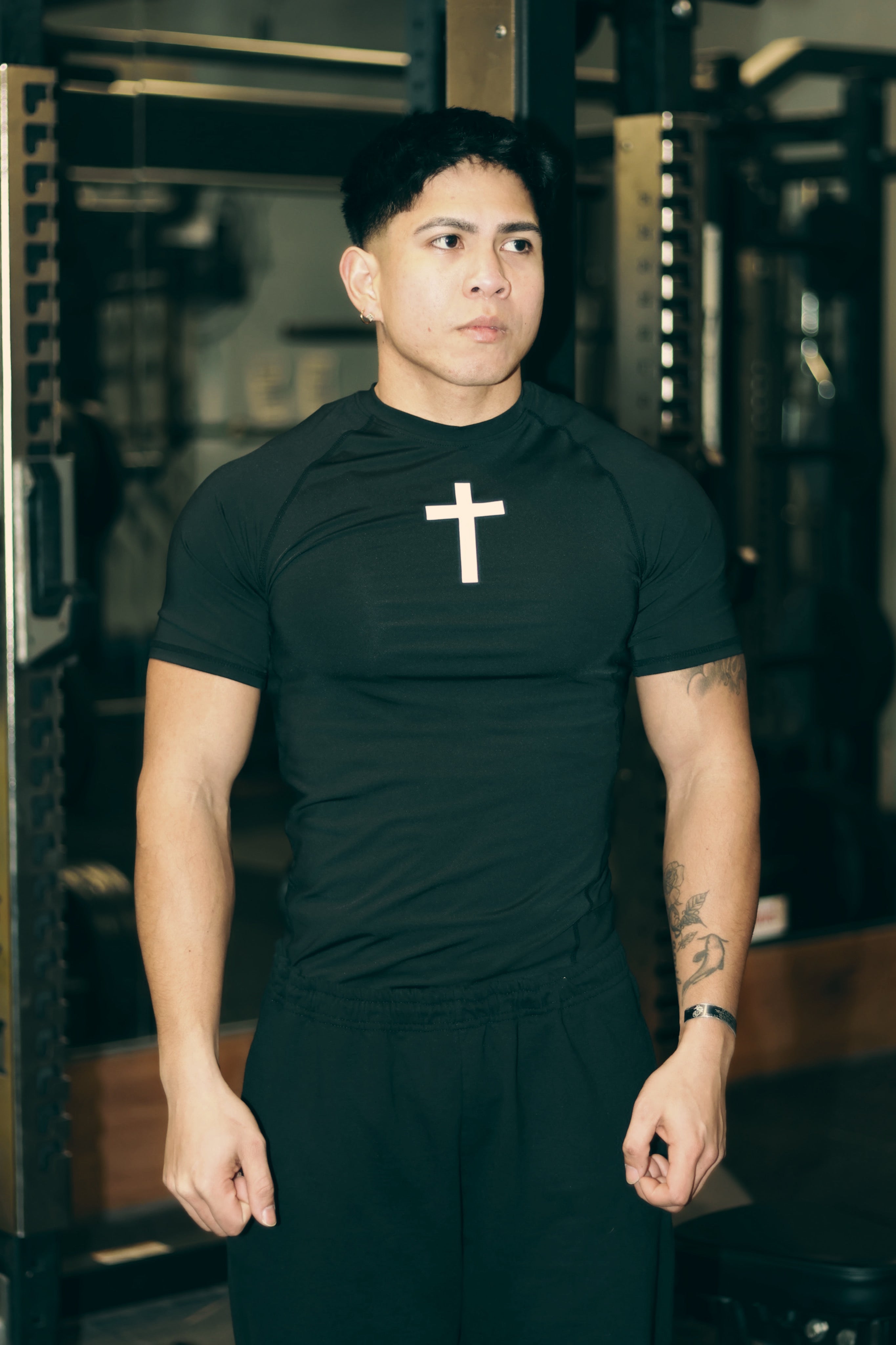 CROSS COMPRESSION SHORT SLEVEE - noble
