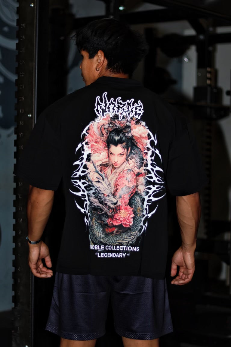 POWER & BLOSSOMS OVERSIZED TEES
