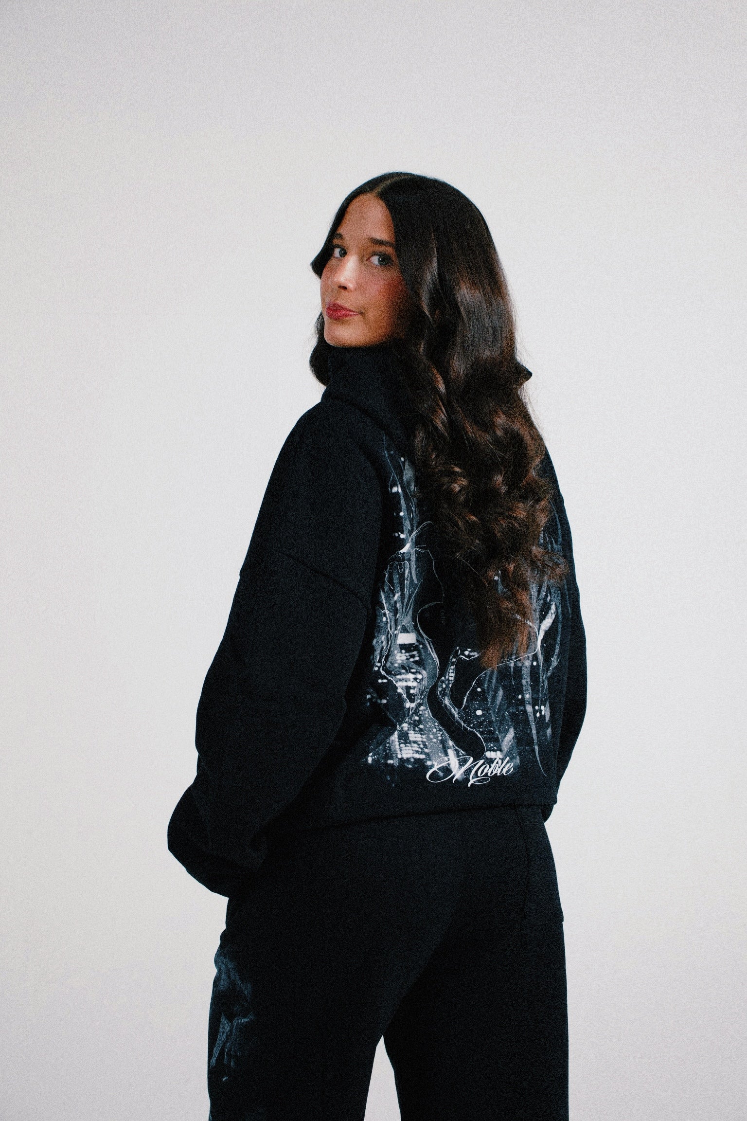 B&W SPIDERMAN OVERSIZED HOODIE