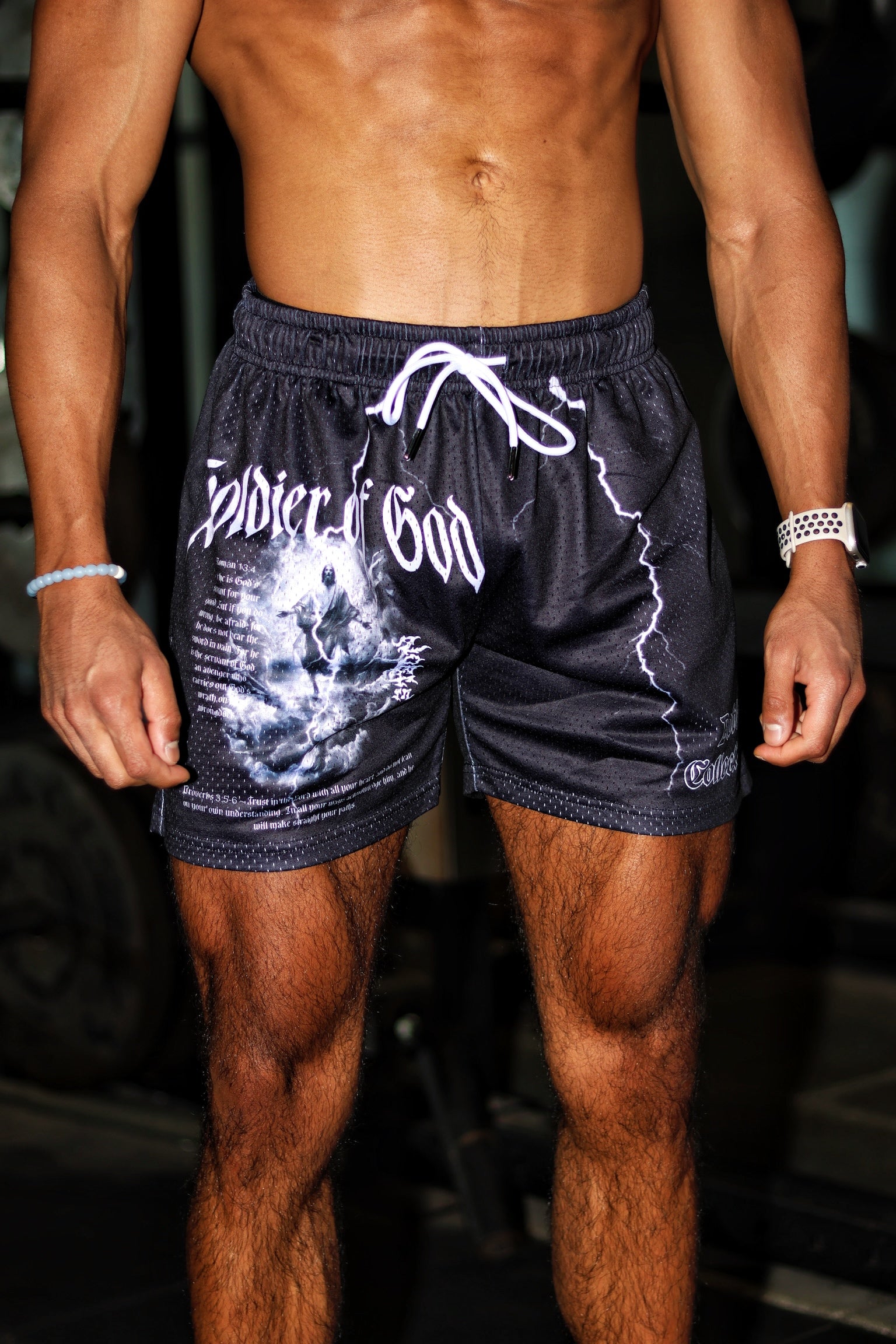 SOLDIER OF GOD 5IN MESH SHORTS