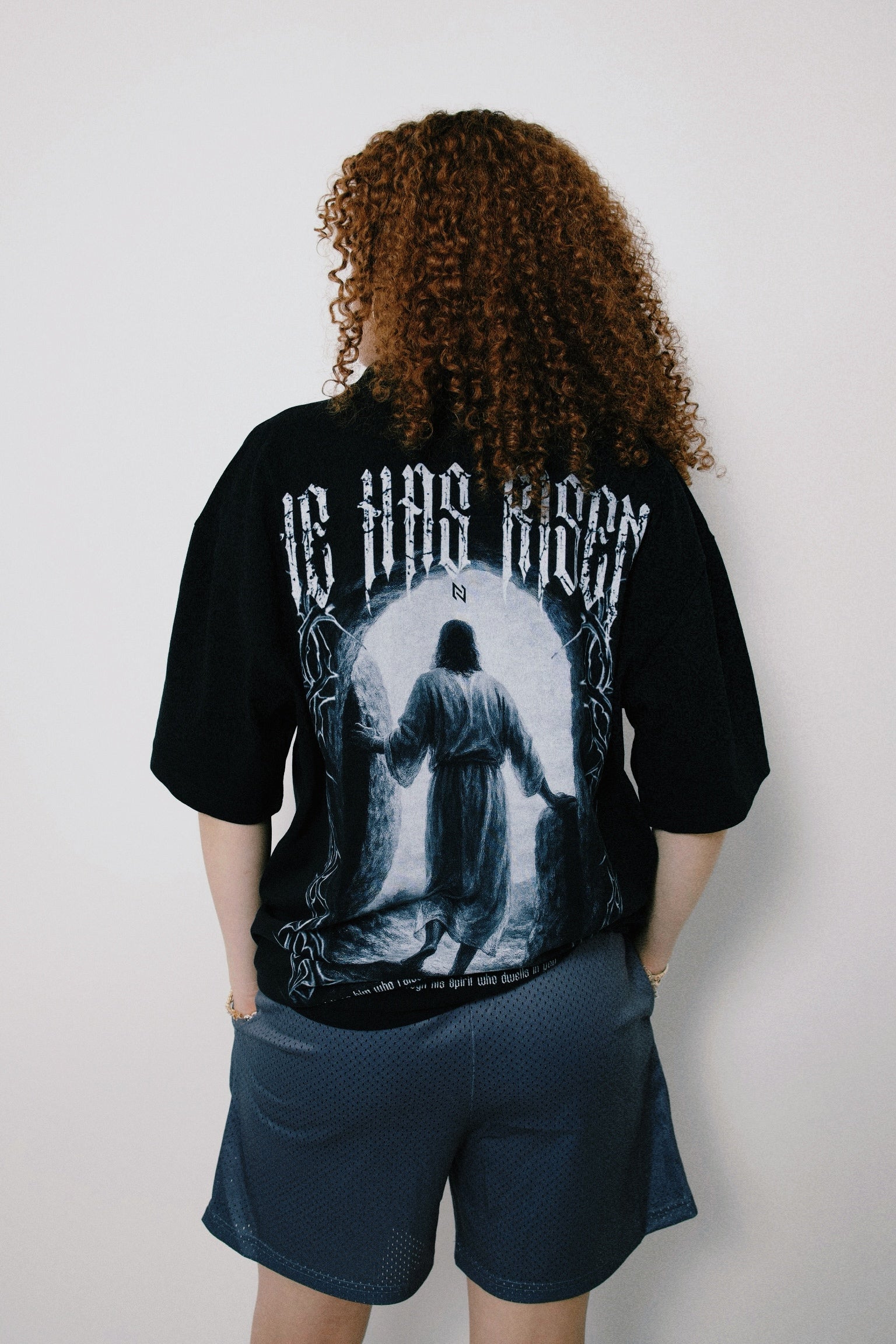“HE HAS RISEN” OVERSIZED TEE