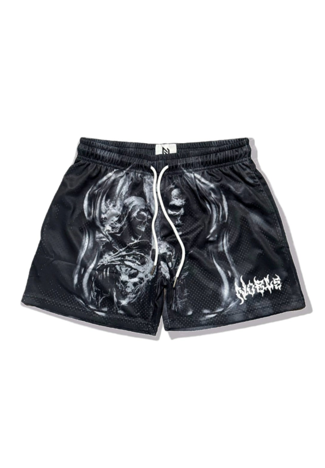 “DEATH TO DISHONOR” MESH SHORTS