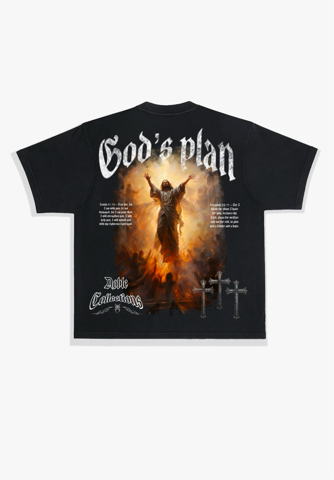 “GODS PLAN” TEE BLACK