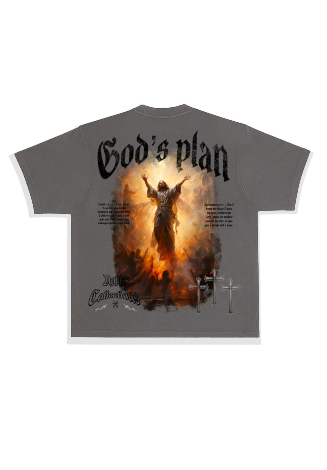 “GODS PLAN” TEE GREY