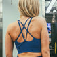 CRISS CROSS SPORTS BRA (NAVY)