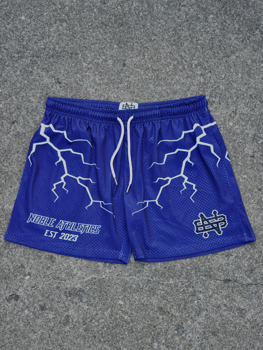 FLASH BOLT MESH SHORTS(MILITARY BLUE)