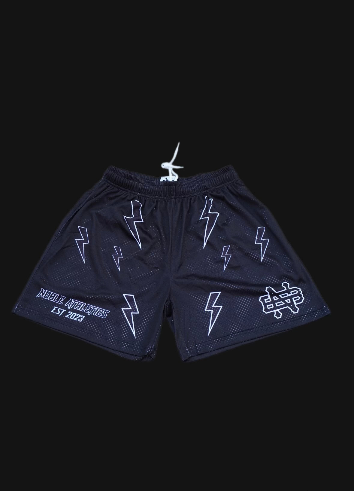 TRIP3L BOLT MESH SHORTS-BLACK