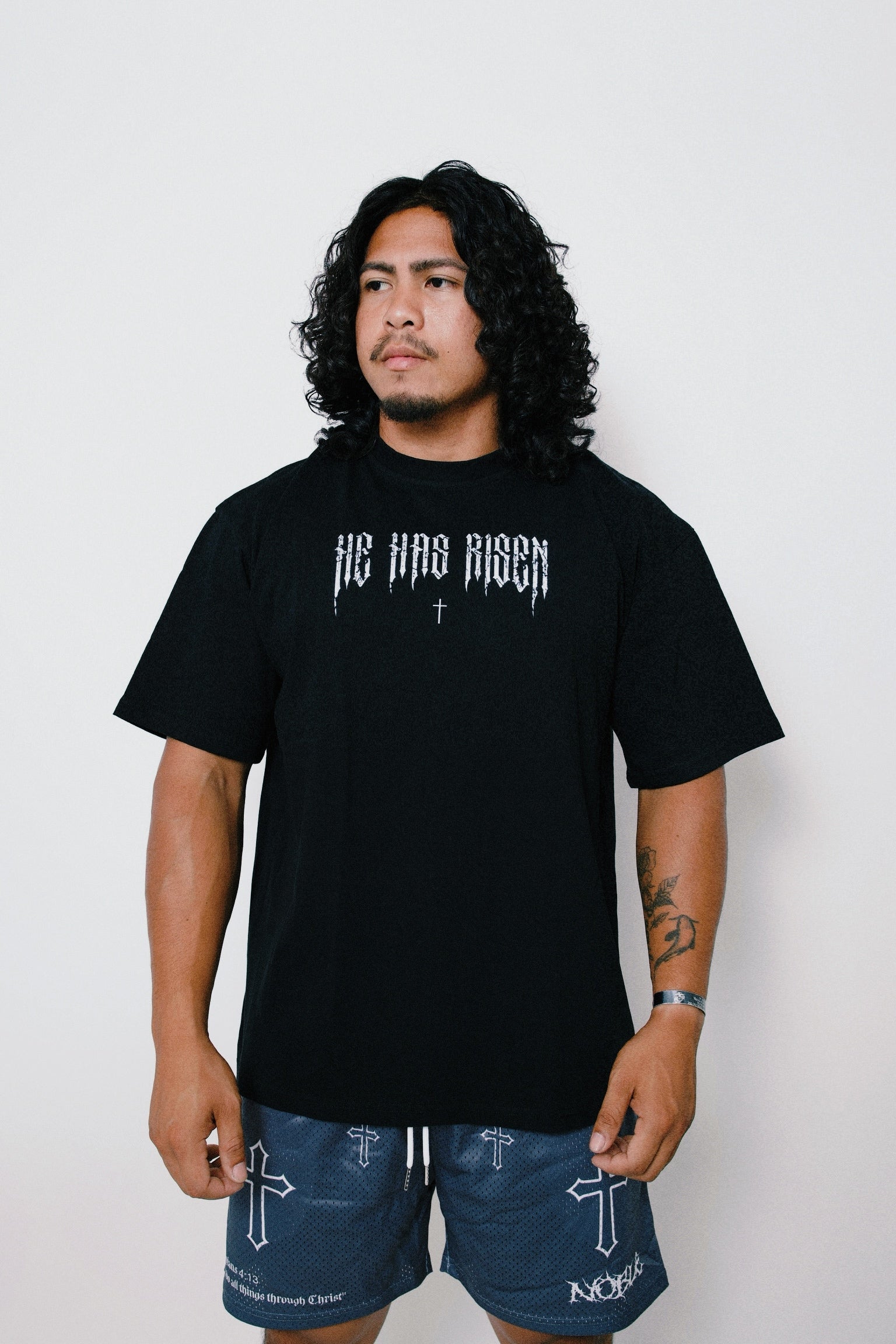 “HE HAS RISEN” OVERSIZED TEE