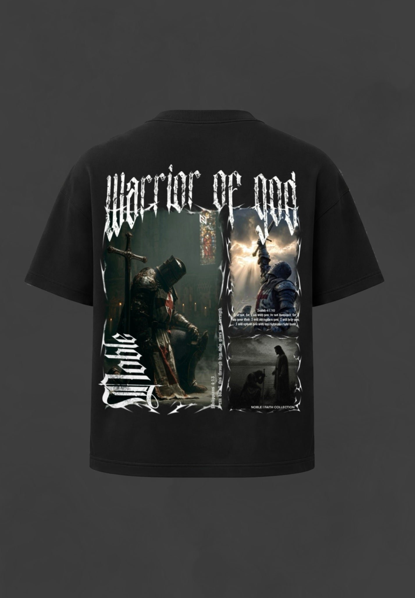 “WARRIOR OF GOD” OVERSIZED TEE