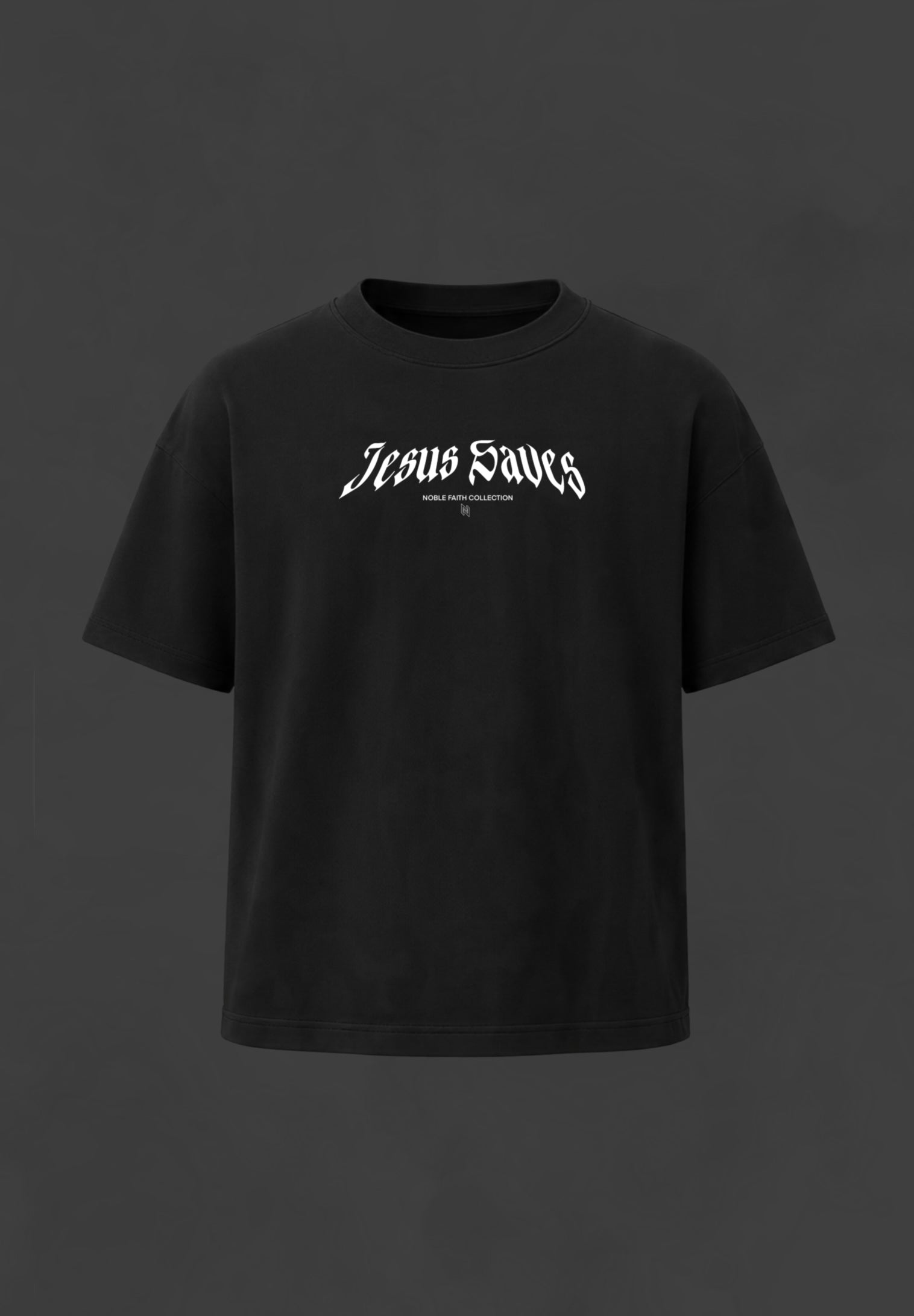“JESUS SAVES” OVERSIZED TEE