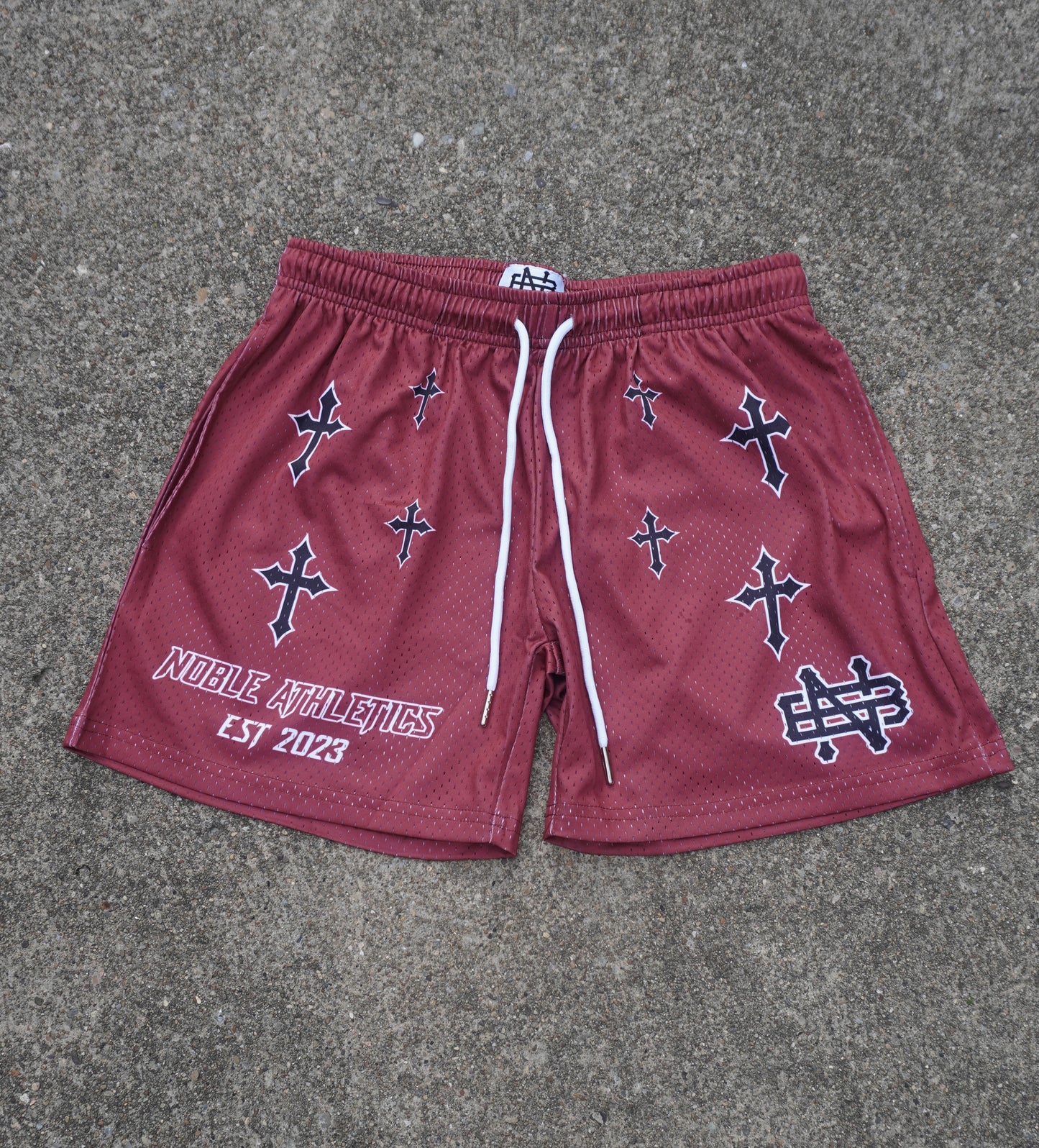 SACRED CROSS MESH SHORTS (TIGERS BLOOD)