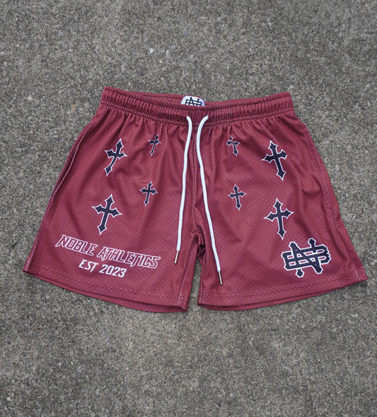 SACRED CROSS MESH SHORTS (TIGERS BLOOD)