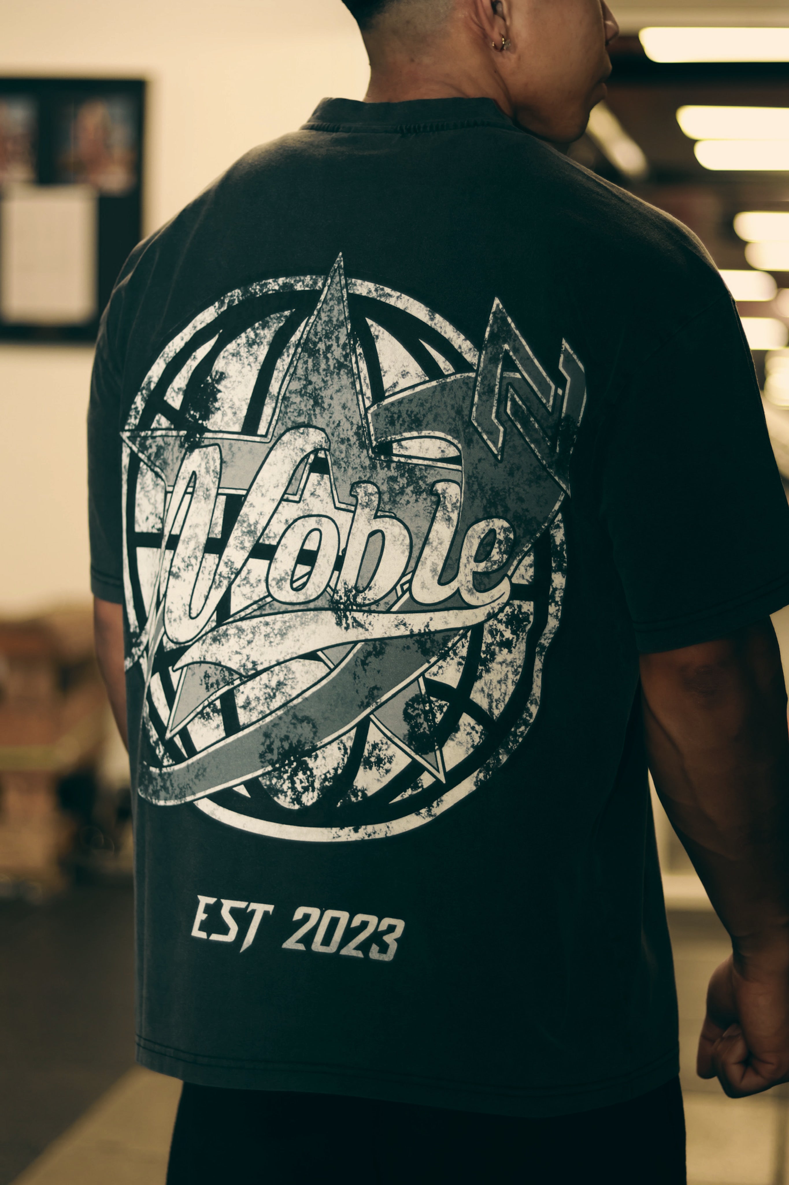 “NOBLESERIES”TEE BLACK