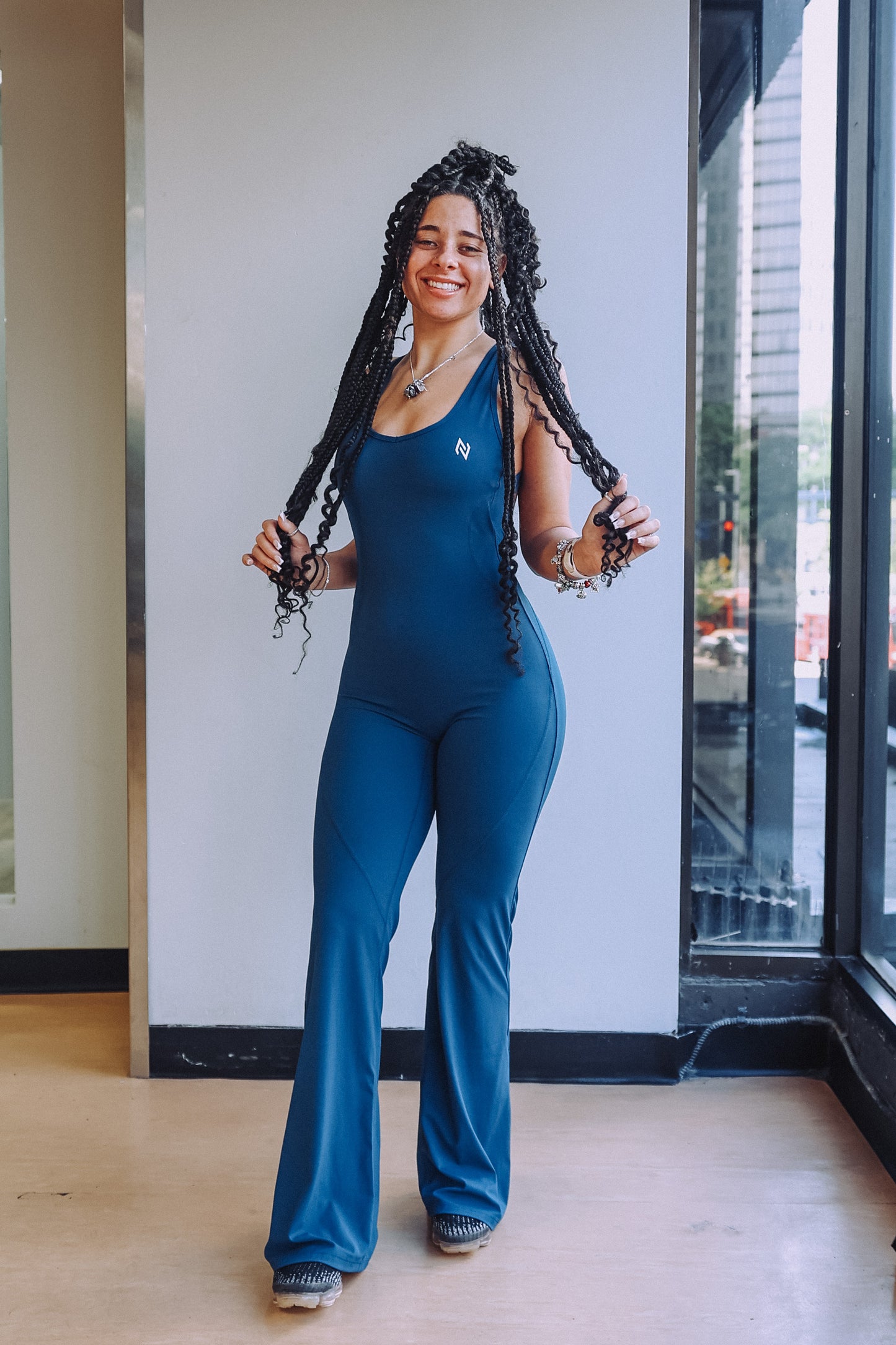 AURA FLARE JUMPSUIT