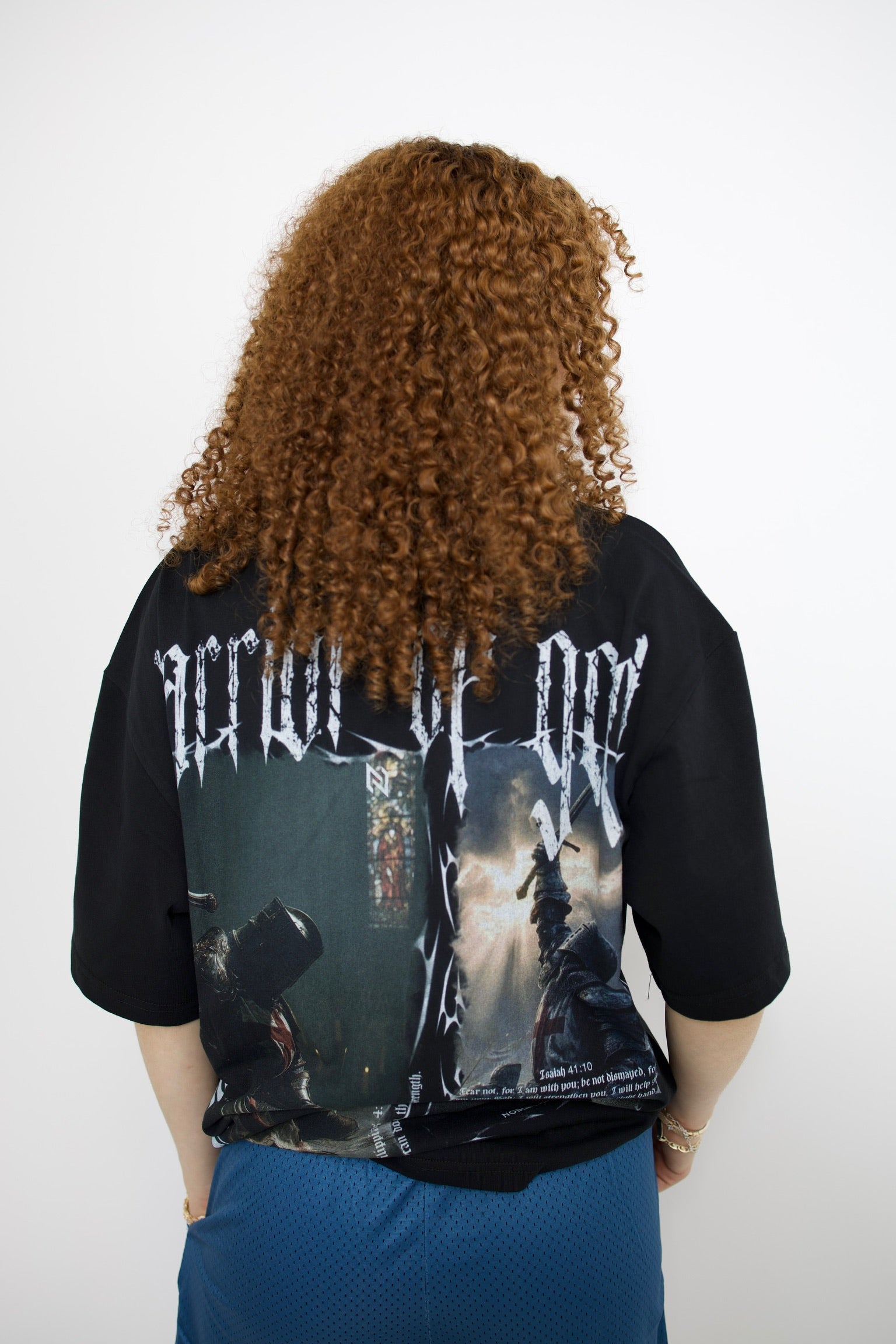 “WARRIOR OF GOD” OVERSIZED TEE