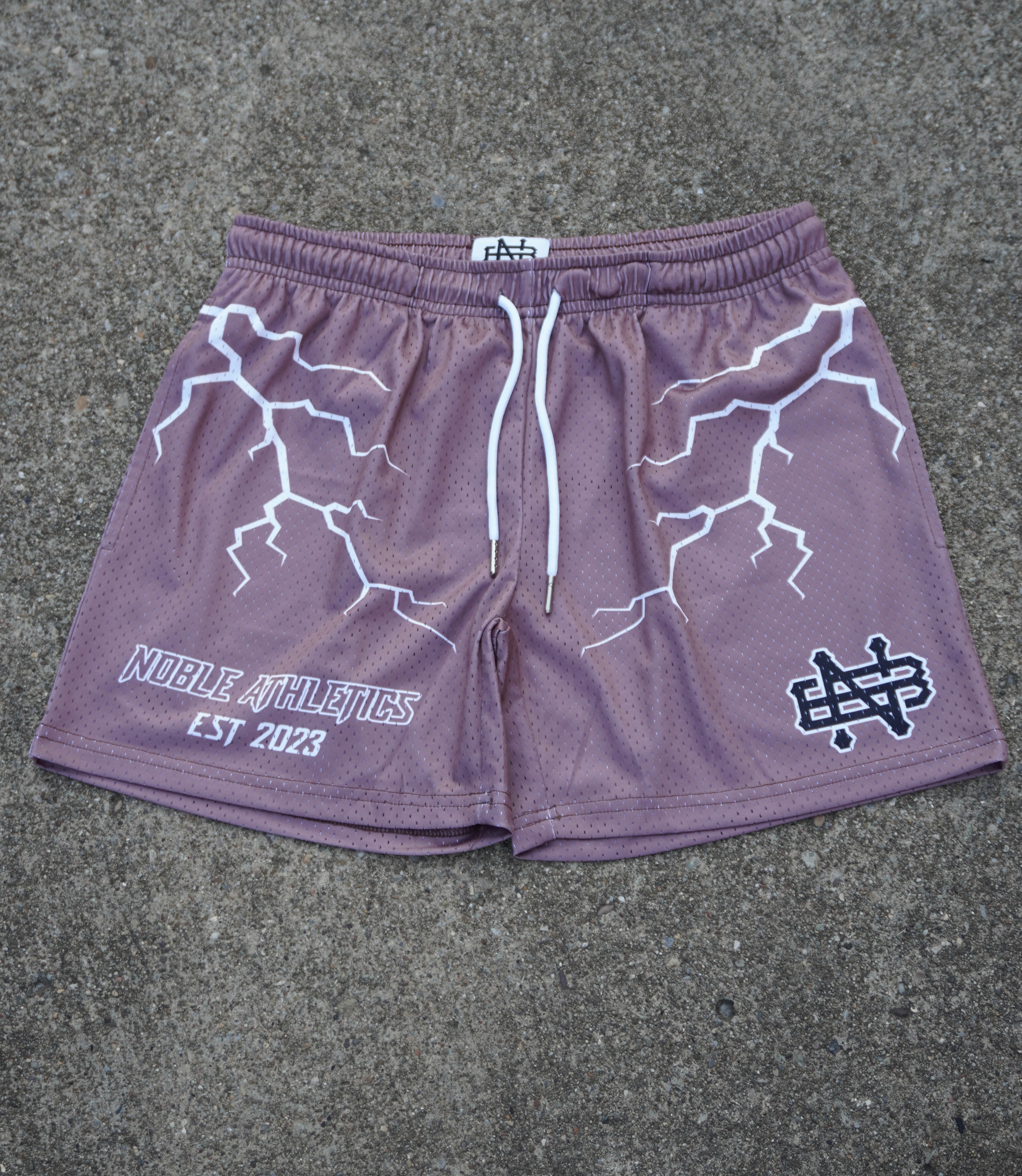 FLASH BOLT MESH SHORTS (COFFEE)