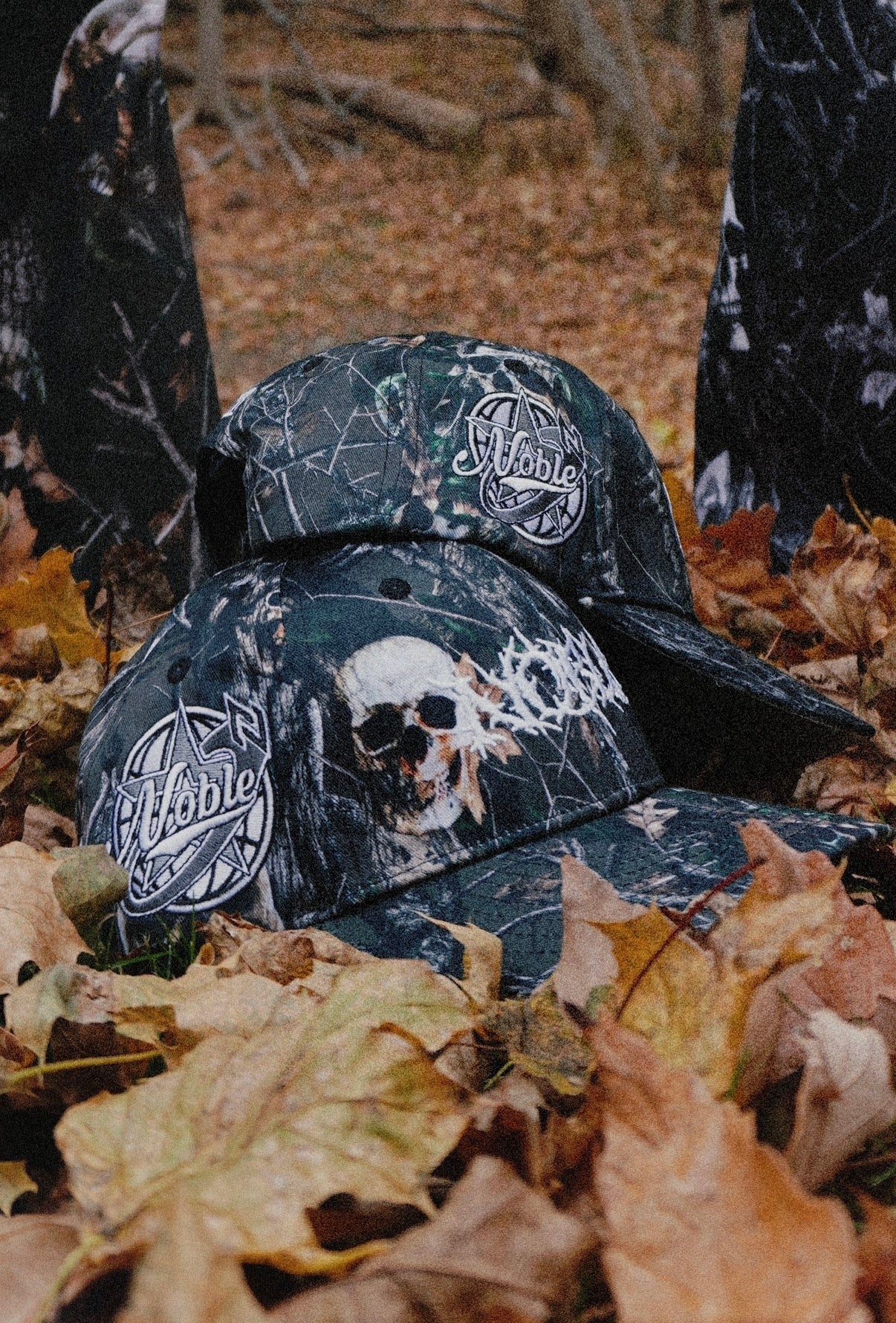 SKULL CAMO CAP| DARK OLIVE - noble