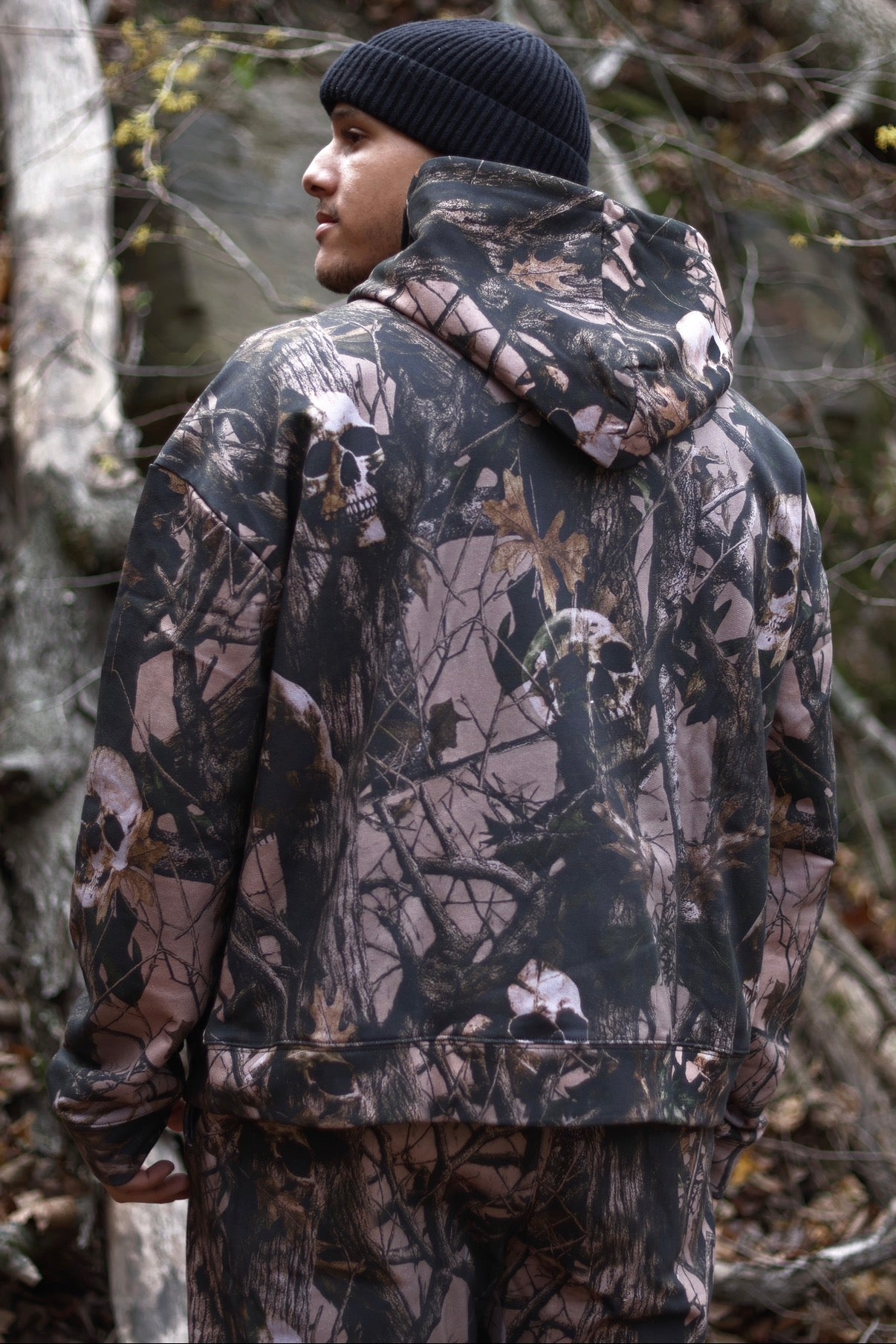 SKULL CAMO HOODIE | TAN - noble