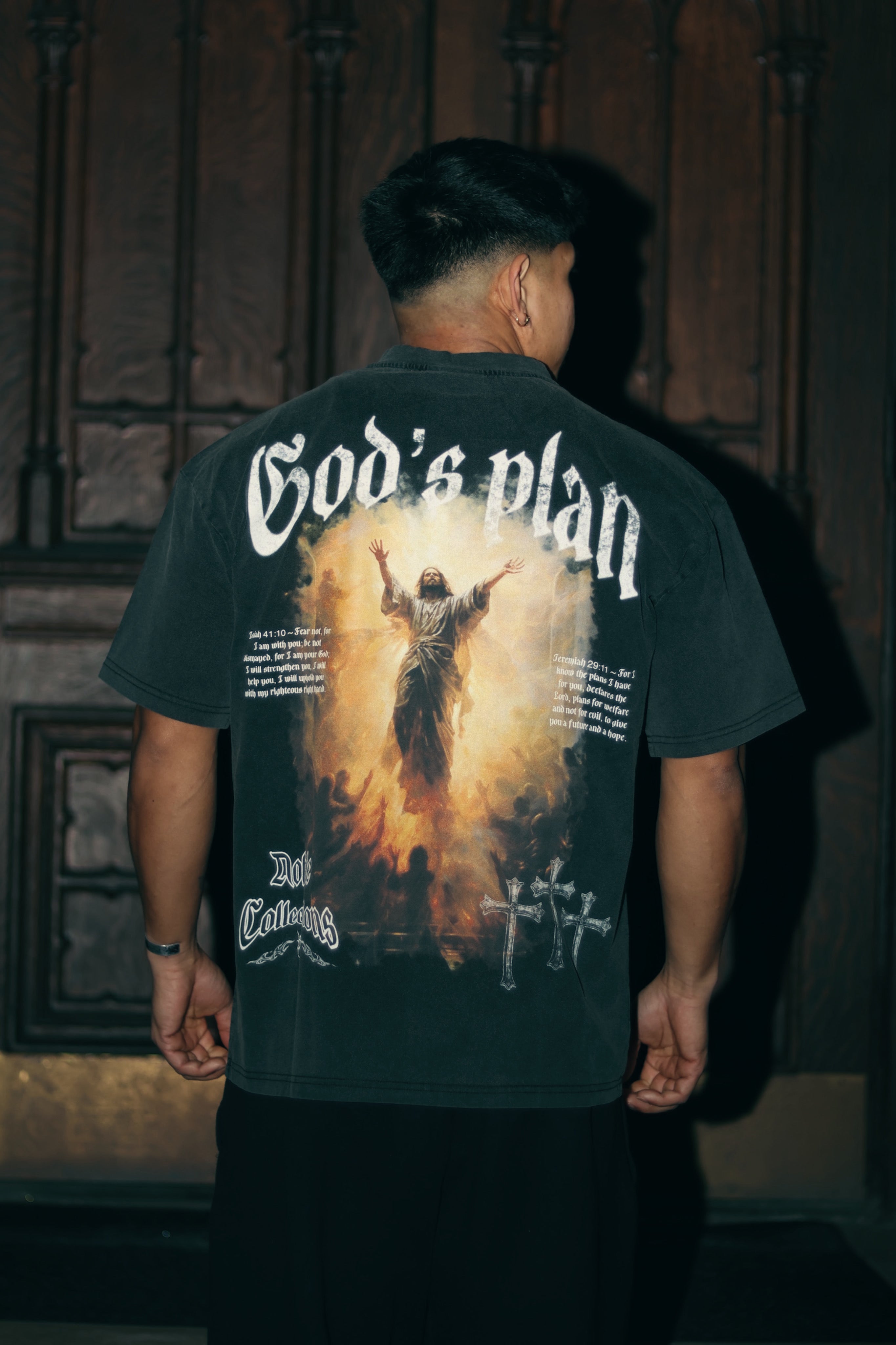 “GODS PLAN” TEE BLACK