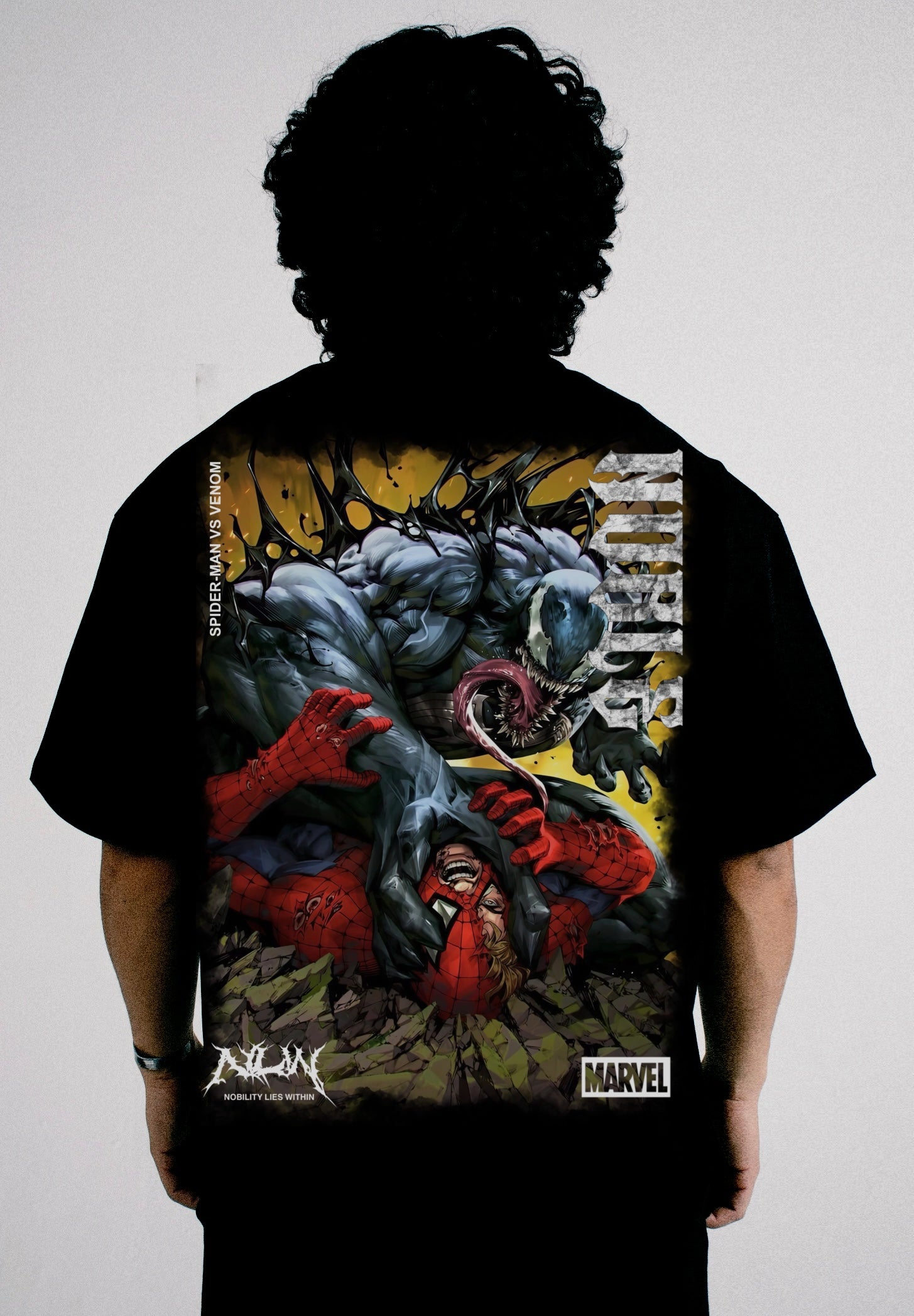 SPIDEY VS V3NOM OVERSIZED TEE